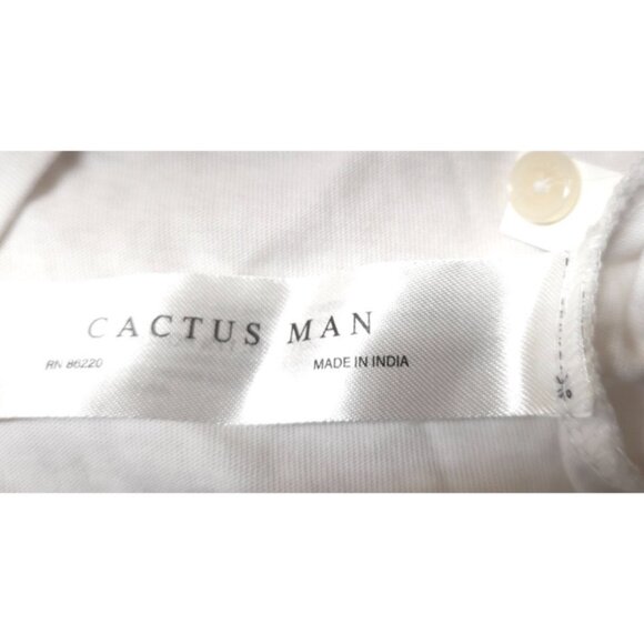 Cactus Man by Ricky Singh Mens Large Blue White Color Block Golf Polo Shirt - Picture 12 of 12